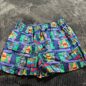 Winnie the Pooh silk Christmas shorts